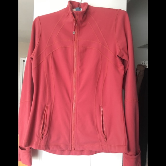 lululemon athletica other lululemon zip up dark peach color poshmark